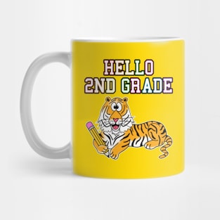 Hello 2nd Grade Tiger Back To School Mug